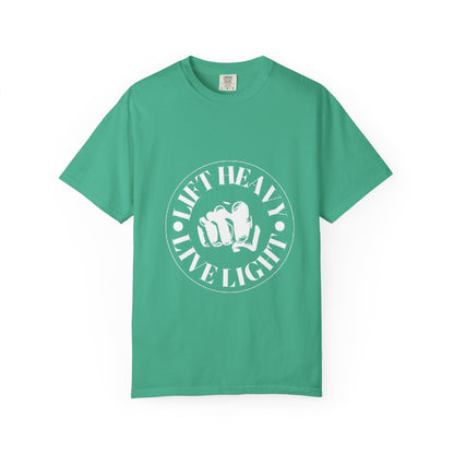 “Lift Heavy, Live Light” – Unisex Training Tee